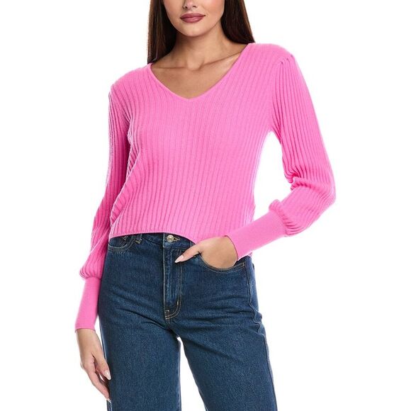 &Isla Sweaters - &Isla Womens  Rio Cashmere Sweater, Pink